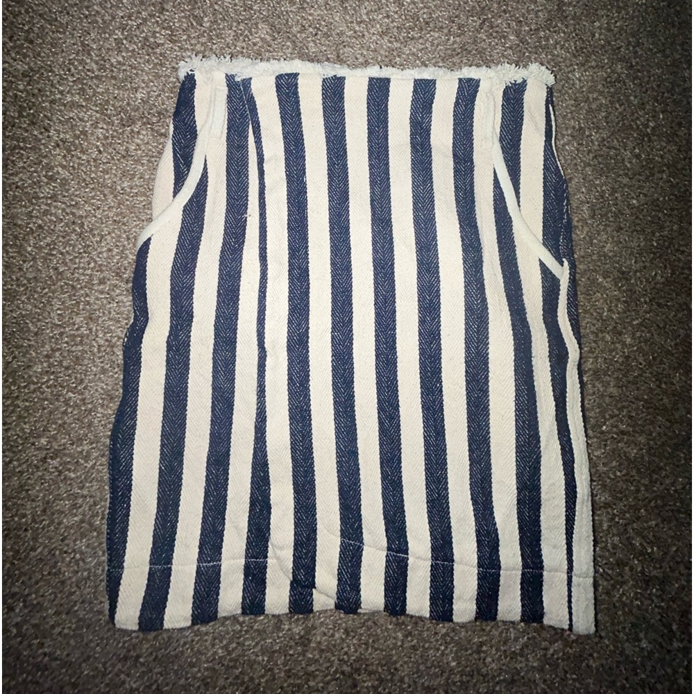 BERENICE Paris - striped double-button wrap skirt